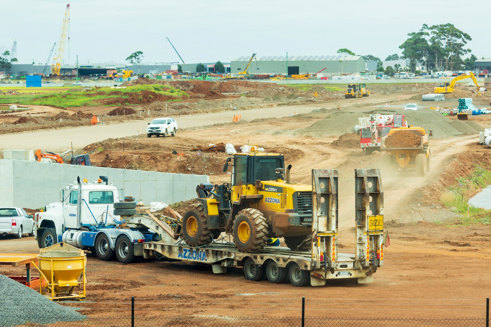 Earthmoving and civil works on a Toowoomba site